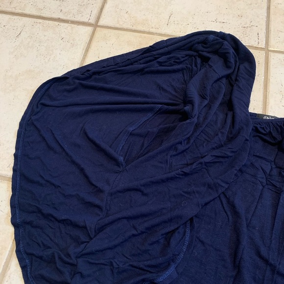 Storm & Marie Navy Blue Off-the-Shoulder Ruffle Top XL - Picture 2 of 9